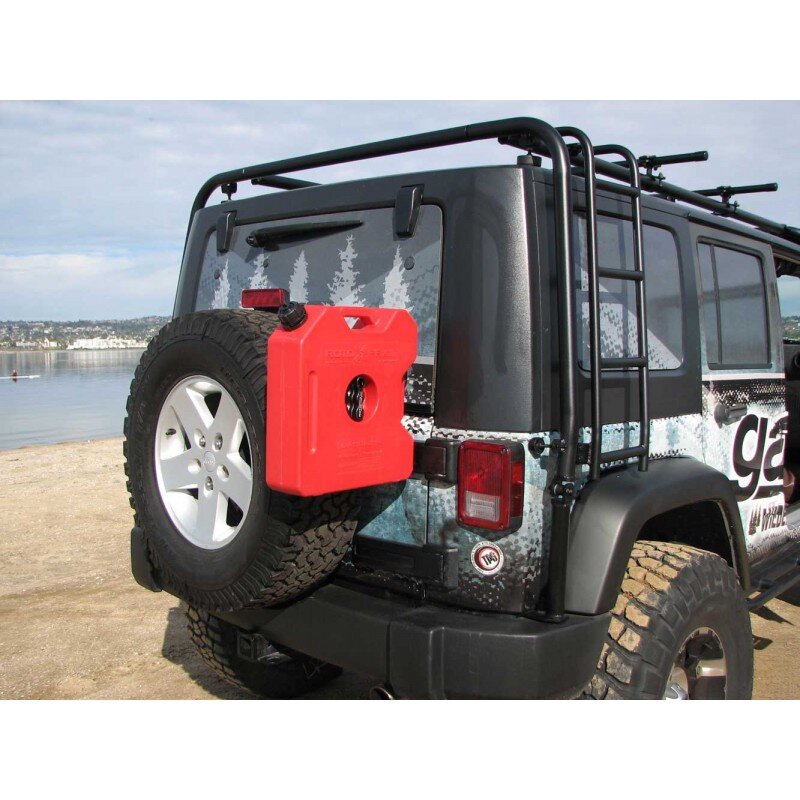 Rotopax Can mount, JK, Up to a 33 inch diameter tire (#66400)